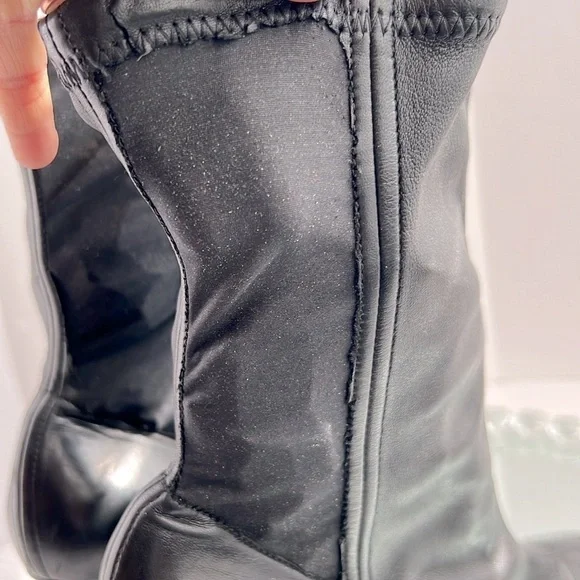 DOLCE & Gabbana black Stretch leather jersey ankle boots size 41 - Picture 6 of 17